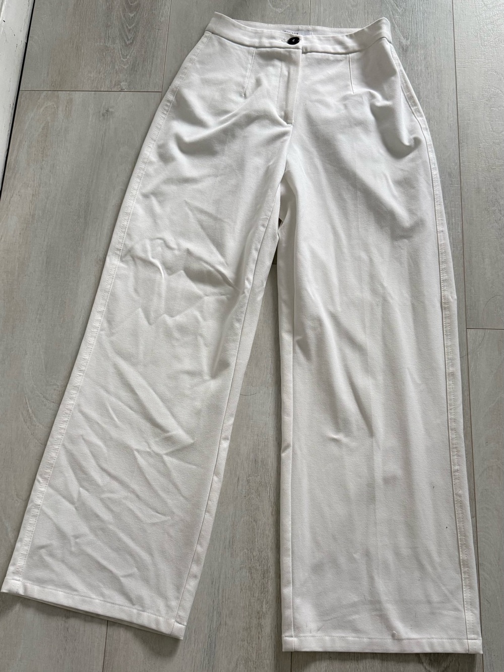 Wide-Leg White Bottoms - Classic Comfort